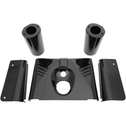 Capace pentru furci/glisoare cu suprafață nervurată negru lucios DRAG SPECIALTIES 74157B