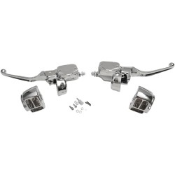 Set de control al ghidonului cu ambreiaj hidraulic crom DRAG SPECIALTIES 07-0654DS Set de control al ghidonului cu ambreiaj hidraulic crom DRAG SPECIALTIES 07-0654DS