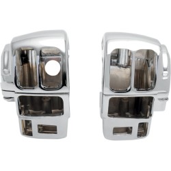 Set carcasă comutator cu radio/cruise crom DRAG SPECIALTIES H07-0783 Set carcasă comutator cu radio/cruise crom DRAG SPECIALTIES H07-0783