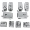 Capace pentru comutatoare cu control audio/cruise chrome DRAG SPECIALTIES H18-033700-C Capace pentru comutatoare cu control audio/cruise chrome DRAG SPECIALTIES H18-033700-C thumb