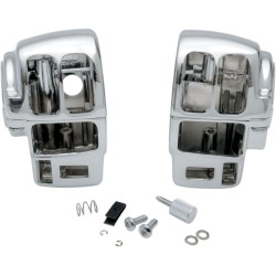 Set carcasă pentru comutator cu radio/cruise crom DRAG SPECIALTIES 07-0531AB Set carcasă pentru comutator cu radio/cruise crom DRAG SPECIALTIES 07-0531AB