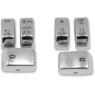 Set capace pentru comutatoare crom DRAG SPECIALTIES H07-0340CO-C Set capace pentru comutatoare crom DRAG SPECIALTIES H07-0340CO-C thumb