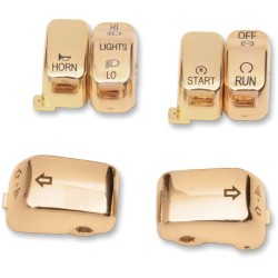 Capace pentru comutatoare aurii DRAG SPECIALTIES H18-0335GO-C Capace pentru comutatoare aurii DRAG SPECIALTIES H18-0335GO-C