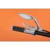 Mânere HOTOP crom/cauciuc DRAG SPECIALTIES 06300372 thumb