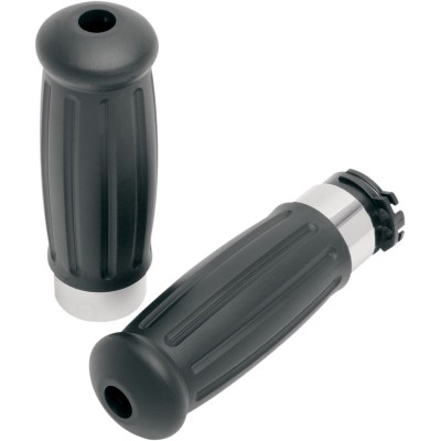 Mânere vintage cromate/cauciuc DRAG SPECIALTIES 17-0558 Mânere vintage cromate/cauciuc DRAG SPECIALTIES 17-0558