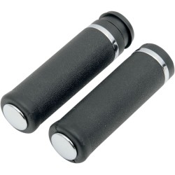 Mânere HOTOP smooth touring crom/gumă DRAG SPECIALTIES H17-0556T Mânere HOTOP smooth touring crom/gumă DRAG SPECIALTIES H17-0556T
