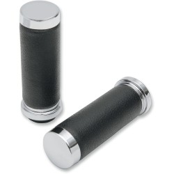 Mânere din cauciuc cu textură TOURING CHROME DRAG SPECIALTIES H17-0509T