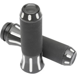 Mânere COBRA TBW negre/transparente DRAG SPECIALTIES 354127 Mânere COBRA TBW negre/transparente DRAG SPECIALTIES 354127