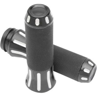Mânere COBRA TBW negre/transparente DRAG SPECIALTIES 354127 Mânere COBRA TBW negre/transparente DRAG SPECIALTIES 354127