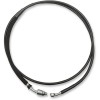Linie de ambreiaj hidraulic din oțel inoxidabil cu acoperire din vinil negru DRAG SPECIALTIES 51400-BLK