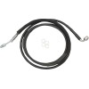 Linie de ambreiaj hidraulic din oțel inoxidabil cu acoperire din vinil negru DRAG SPECIALTIES 51701-BLK