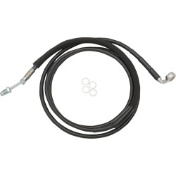 Linie de ambreiaj hidraulic din oțel inoxidabil cu acoperire din vinil negru DRAG SPECIALTIES 51701-BLK Linie de ambreiaj hidraulic din oțel inoxidabil cu acoperire din vinil negru DRAG SPECIALTIES 51701-BLK