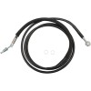 Linie de ambreiaj hidraulic din oțel inoxidabil cu acoperire din vinil negru DRAG SPECIALTIES 51703-BLK