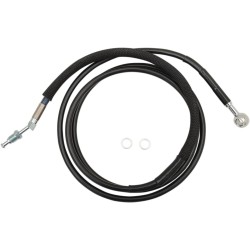 Linie de ambreiaj hidraulic din oțel inoxidabil cu acoperire din vinil negru DRAG SPECIALTIES 51703-BLK Linie de ambreiaj hidraulic din oțel inoxidabil cu acoperire din vinil negru DRAG SPECIALTIES 51703-BLK