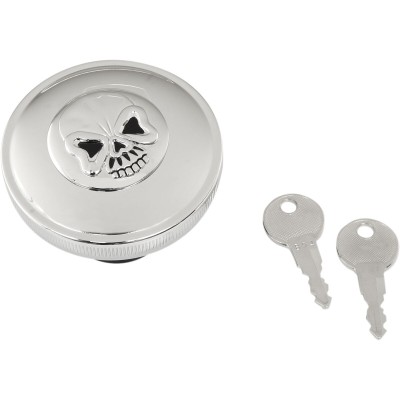 Capac rezervor screw-in locking skull vented chrome DRAG SPECIALTIES 03-0320AS-A