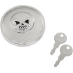 Capac pentru rezervor cu filet și încuietoare skull fără ventilație crom DRAG SPECIALTIES 03-0320AS-B Capac pentru rezervor cu filet și încuietoare skull fără ventilație crom DRAG SPECIALTIES 03-0320AS-B thumb