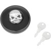 Capac rezervor cu închidere tip screw-in skull ventilat negru DRAG SPECIALTIES 03-0320ABS-A
