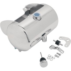 Rezervor de ulei rotund cu capac în formă de cupolă și umplere centrală crom DRAG SPECIALTIES 241306 Rezervor de ulei rotund cu capac în formă de cupolă și umplere centrală crom DRAG SPECIALTIES 241306