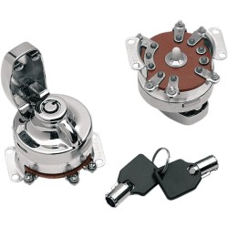 Contact de aprindere cu 6 poli și cheie rotundă DRAG SPECIALTIES 21-0202PAE-BC1 Contact de aprindere cu 6 poli și cheie rotundă DRAG SPECIALTIES 21-0202PAE-BC1