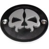 Capac pentru puncte 2-găuri split skull negru DRAG SPECIALTIES 78041B