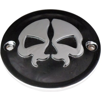 Capac pentru puncte 2-găuri split skull negru DRAG SPECIALTIES 78041B