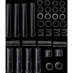 Set țevi P.ROD M8 BLK. DRAG SPECIALTIES 78052B thumb
