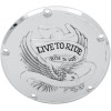Capac derby Live To Ride cromat cu 5 găuri DRAG SPECIALTIES 33-0065CA
