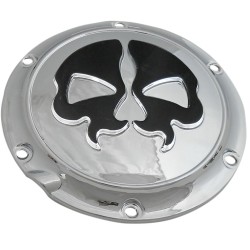 Capac DERBY SPLIT SKULL cu 6 găuri crom DRAG SPECIALTIES 78044 Capac DERBY SPLIT SKULL cu 6 găuri crom DRAG SPECIALTIES 78044