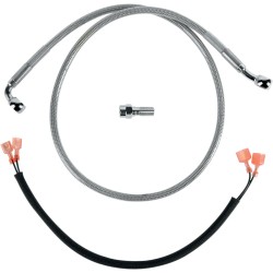 Linie de frână spate din oțel inoxidabil DRAG SPECIALTIES 640222 Linie de frână spate din oțel inoxidabil DRAG SPECIALTIES 640222