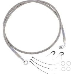 Linie de frână față din oțel inoxidabil DRAG SPECIALTIES 640213 Linie de frână față din oțel inoxidabil DRAG SPECIALTIES 640213