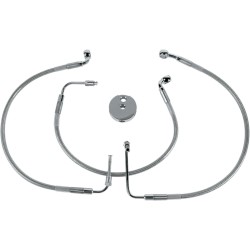 Linie de frână față din oțel inoxidabil DRAG SPECIALTIES 640312 Linie de frână față din oțel inoxidabil DRAG SPECIALTIES 640312