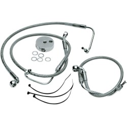 Conductă de frână față din oțel inoxidabil DRAG SPECIALTIES 640410 Conductă de frână față din oțel inoxidabil DRAG SPECIALTIES 640410