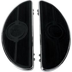 Plăci de podea semilună fără inserții antivibrații crom DRAG SPECIALTIES 17-0418L