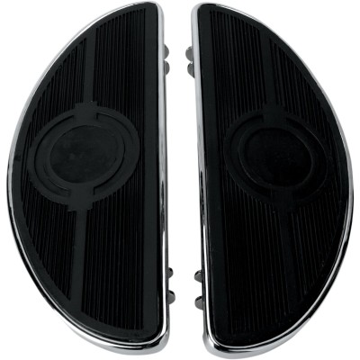 Plăci de podea semilună fără inserții antivibrații crom DRAG SPECIALTIES 17-0418L