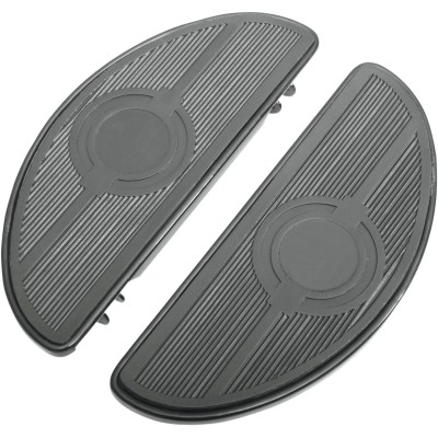 Plăci de podea tip semilună fără inserții anti-vibrații negre DRAG SPECIALTIES 17-0418LB