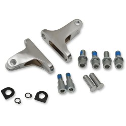 Set de montare pentru scăriță pasager scurtă crom DRAG SPECIALTIES 77825S4