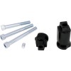 Suport pentru scărița pasagerului - negru lucios DRAG SPECIALTIES P17-0415-AGB