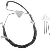 Linie de frână față din oțel inoxidabil cu acoperire din vinil negru DRAG SPECIALTIES 660411-BLK