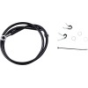 Linie de frână față din oțel inoxidabil cu înveliș din vinil negru DRAG SPECIALTIES 660313-BLK