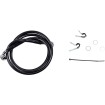 Linie de frână față din oțel inoxidabil cu acoperire din vinil negru DRAG SPECIALTIES 640210-BLK thumb