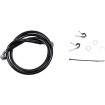 Linie de frână față din oțel inoxidabil cu acoperire din vinil negru DRAG SPECIALTIES 640210-BLK thumb