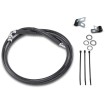 Linie de frână față din oțel inoxidabil cu acoperire din vinil negru DRAG SPECIALTIES 640113-BLK Linie de frână față din oțel inoxidabil cu acoperire din vinil negru DRAG SPECIALTIES 640113-BLK thumb