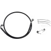 Linie de frână față din oțel inoxidabil cu acoperire din vinil negru DRAG SPECIALTIES 640112-BLK thumb