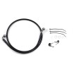 Linie de frână față din oțel inoxidabil cu acoperire din vinil negru DRAG SPECIALTIES 640112-BLK thumb