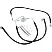 Linie de frână față din oțel inoxidabil cu acoperire din vinil negru DRAG SPECIALTIES 640116-BLK thumb