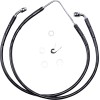 Linie de frână față din oțel inoxidabil cu acoperire din vinil negru DRAG SPECIALTIES 660322-BLK
