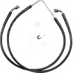 Linie de frână față din oțel inoxidabil cu acoperire din vinil negru DRAG SPECIALTIES 660322-BLK thumb
