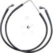 Linie de frână față din oțel inoxidabil cu acoperire din vinil negru DRAG SPECIALTIES 660322-BLK thumb