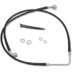 Linie de frână față din oțel inoxidabil cu acoperire din vinil negru DRAG SPECIALTIES 660322-BLK thumb