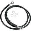 Linie de frână față din oțel inoxidabil cu înveliș din vinil negru DRAG SPECIALTIES 680214BLK thumb